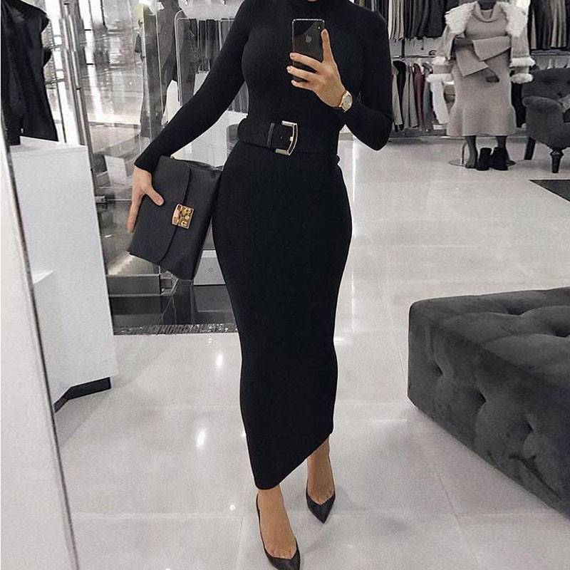 Mireya | Ik heb een lange, bedekte bodycon-jurk