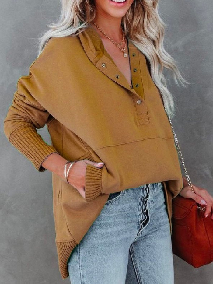 Pull à capuche avec trou pour le pouce en tissu éponge