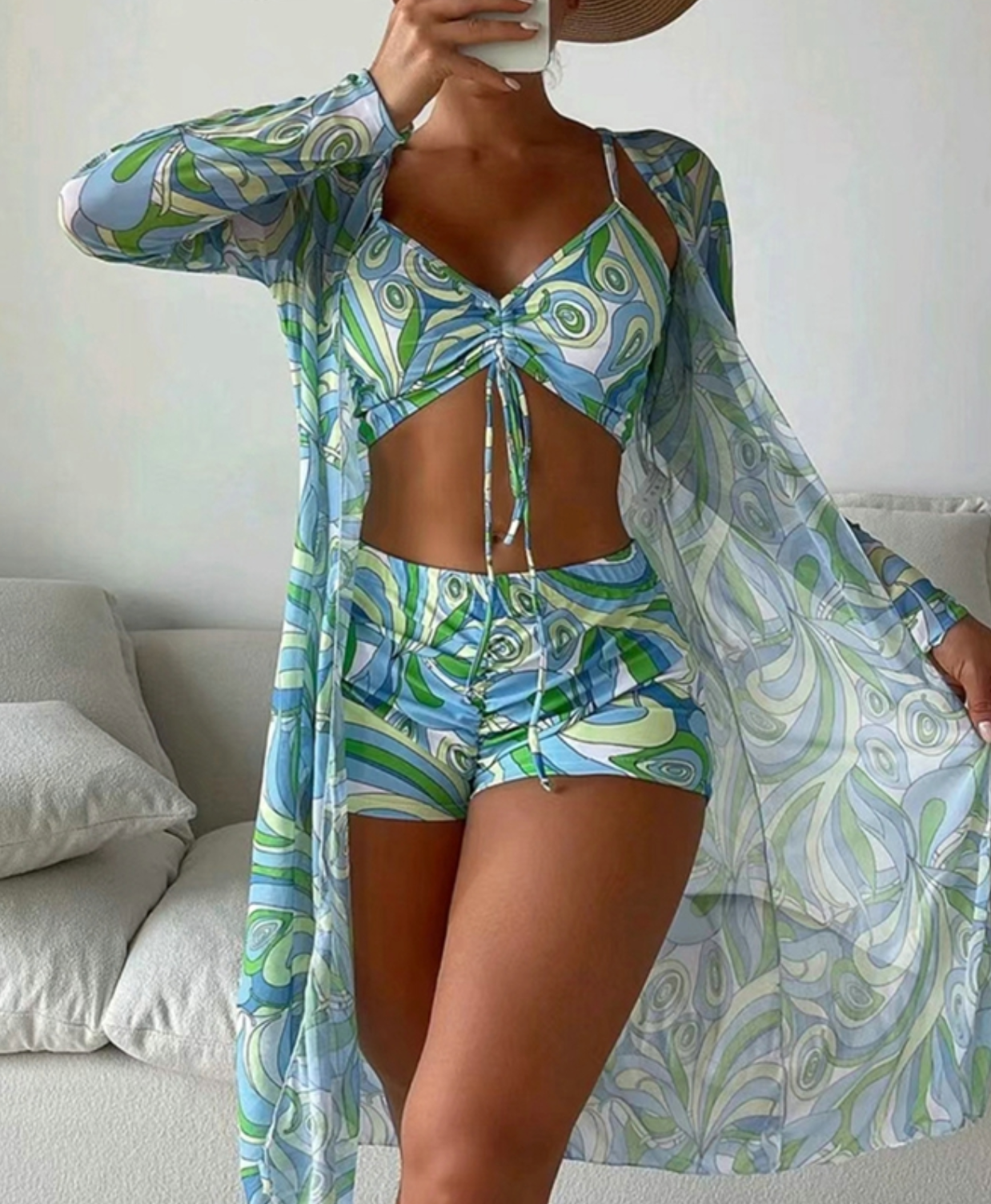 Set de bain 3 pièces pour femmes