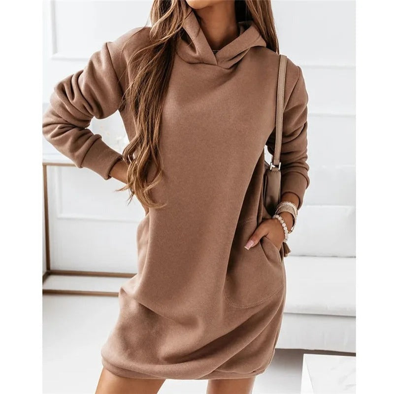 Zelie - Robe Sweat à Capuche