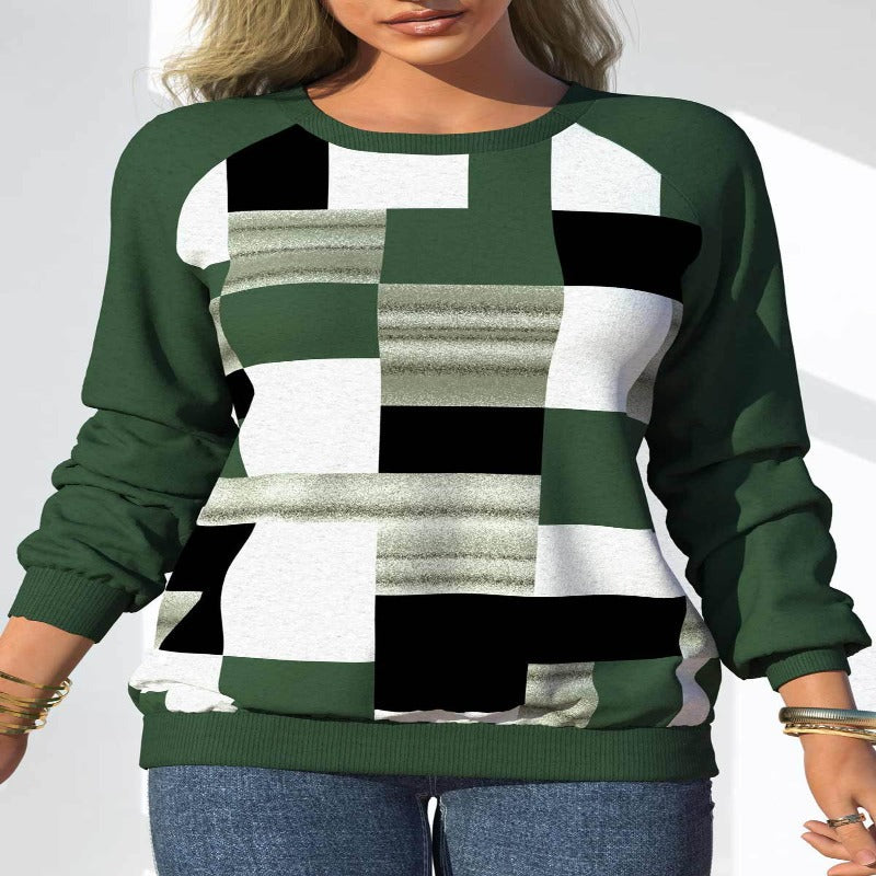 CRIPES - Karierter Pullover mit Rundhalsausschnitt