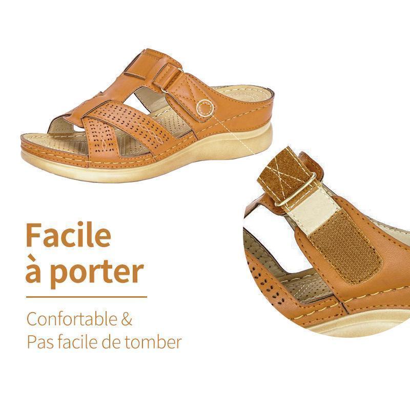 Cripes Sandales à Semelles Compensées Peep-Toe