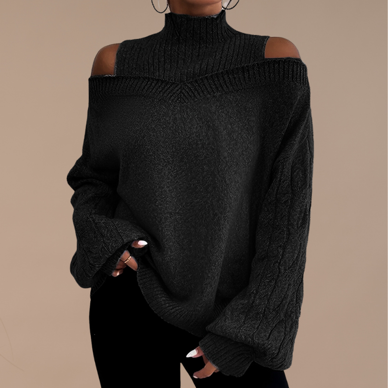 | Pull hiver épaules nues