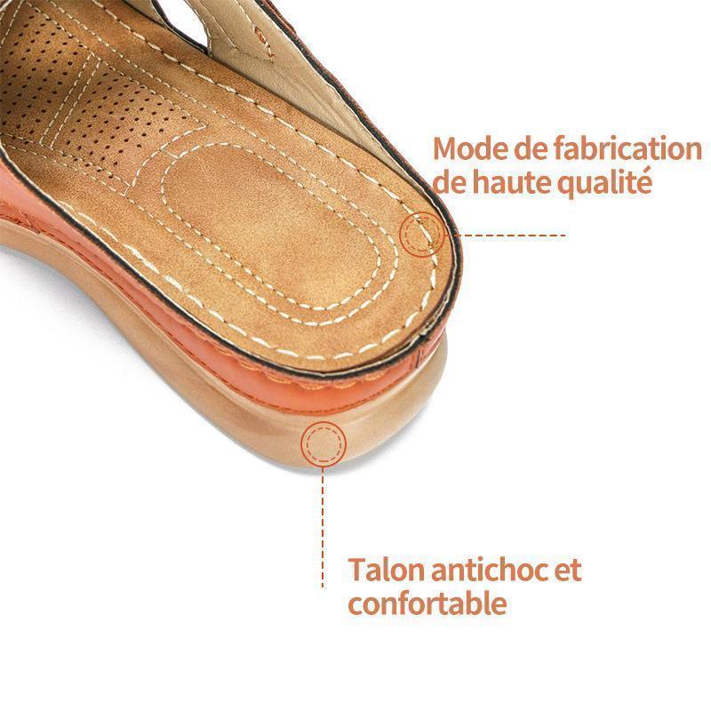 Cripes Sandales à Semelles Compensées Peep-Toe