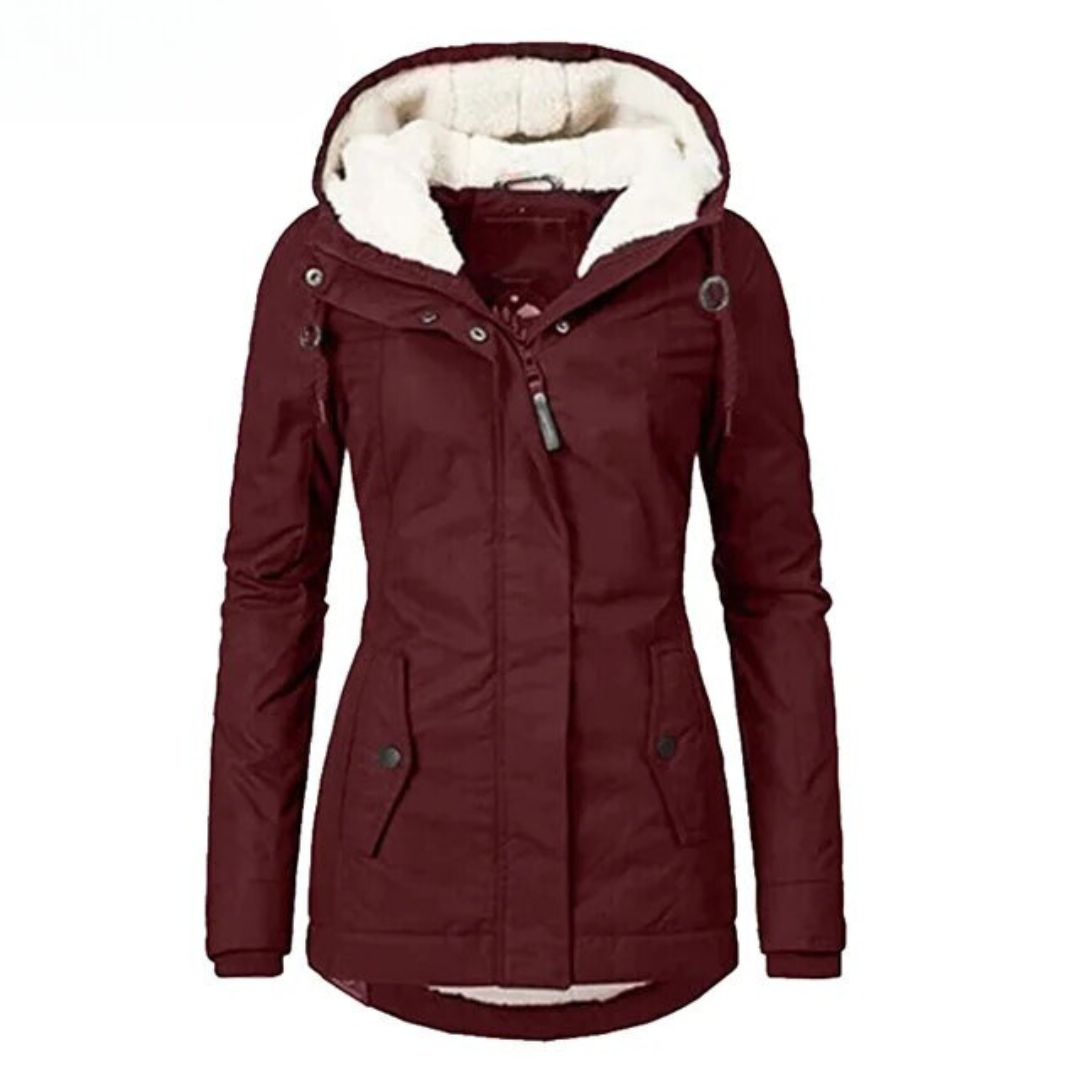 Manteau d'hiver Pelucheux Coupe-vent
