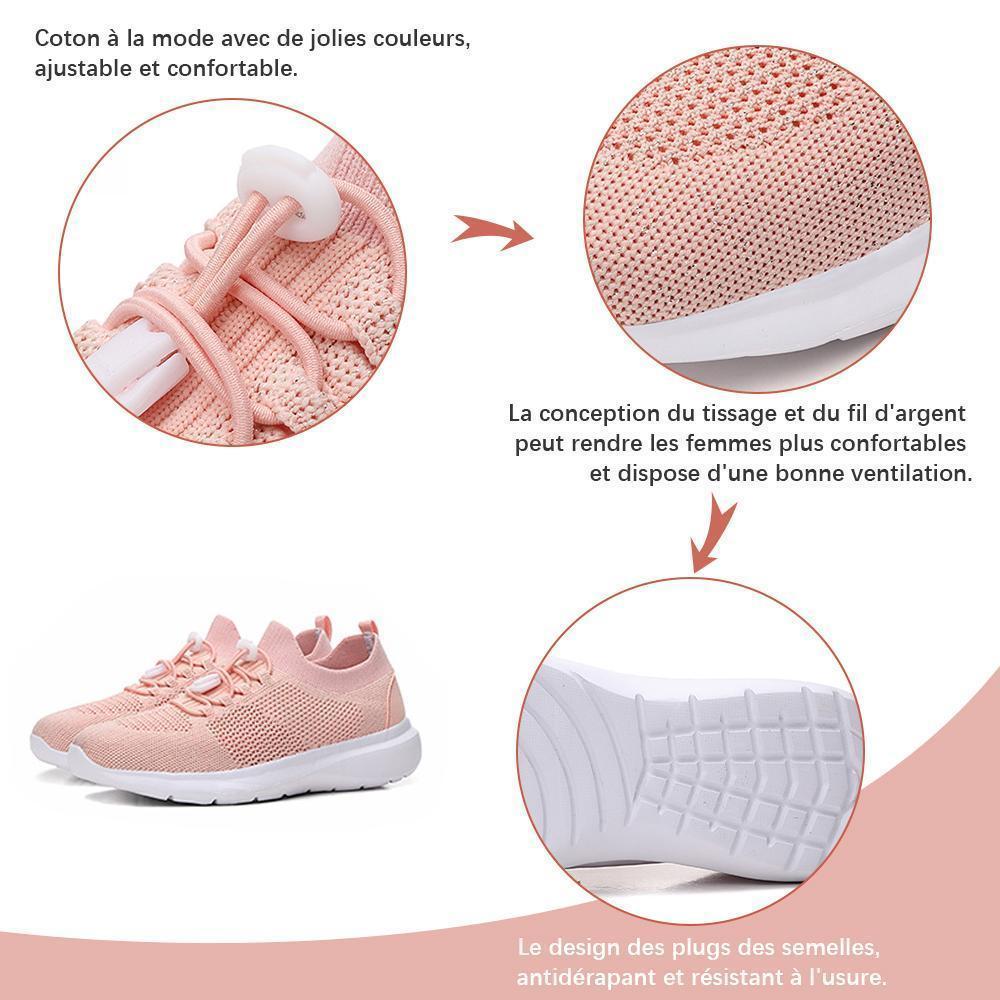 Cripes Chaussures Femme Tissage Maille Respirantes