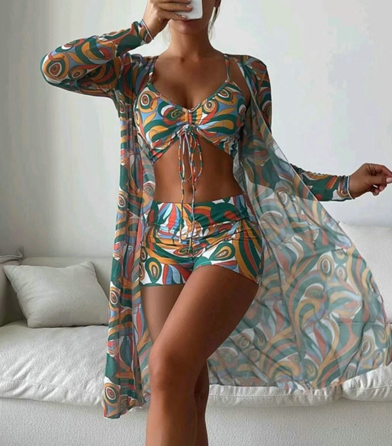 Set de bain 3 pièces pour femmes