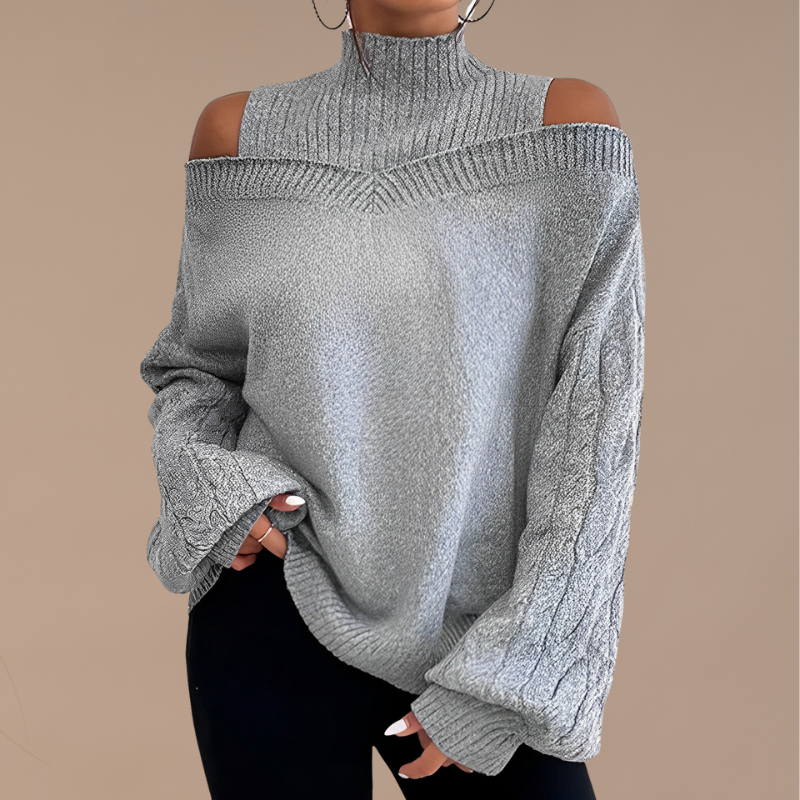 | Pull hiver épaules nues