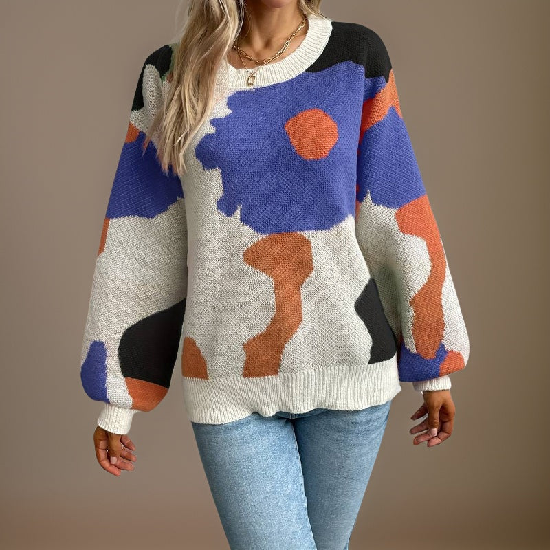 CRIPES - Bunte Pullover mit Rundhalsausschnitt