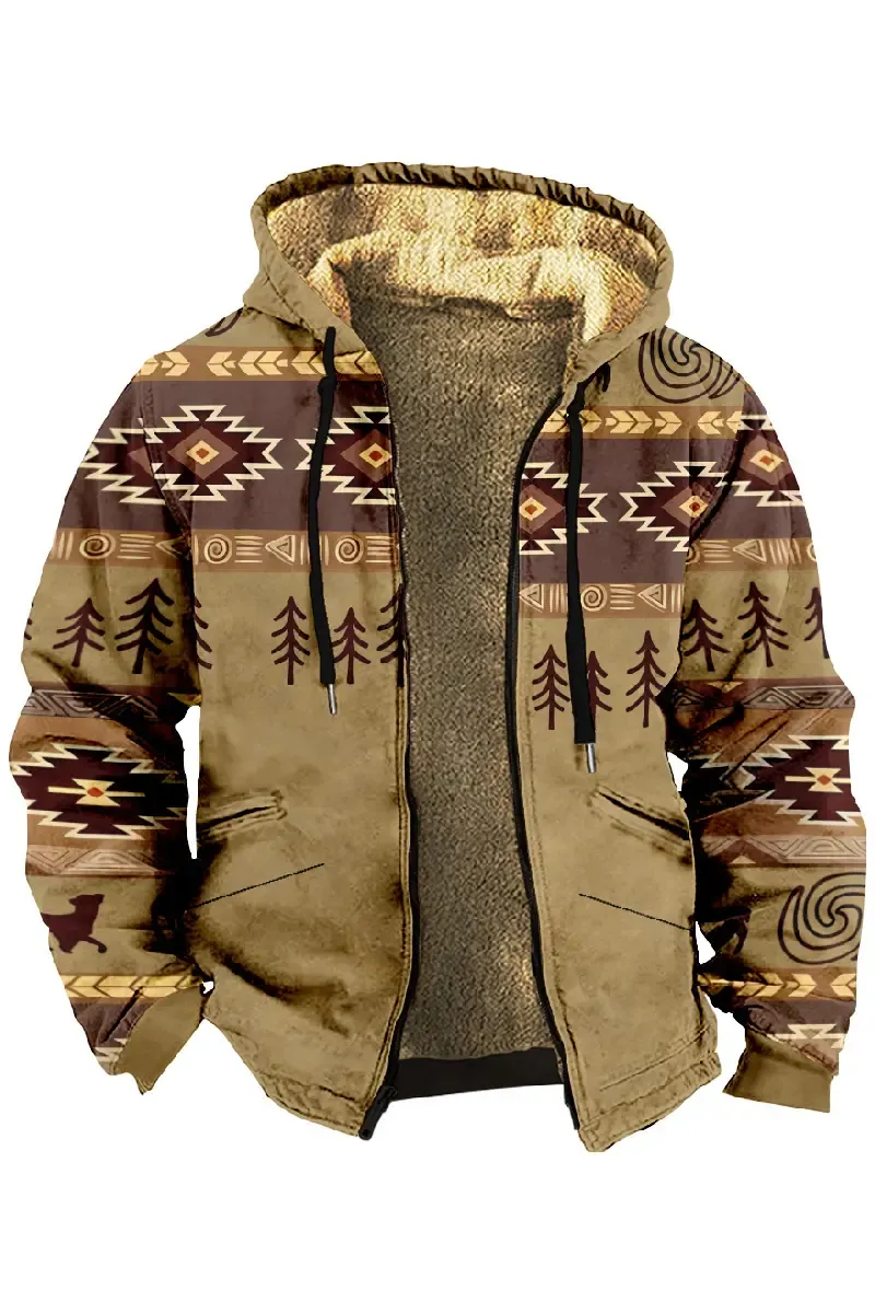 Veste Décontractée à Capuche en Cachemire Epais en Velours George Pour Hommes d'automne et d'hiver Pour Vous Garder au Chaud