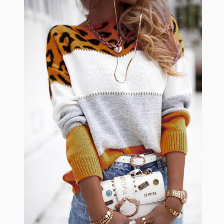 CRIPES - Jaguar-Pullover mit Patchwork