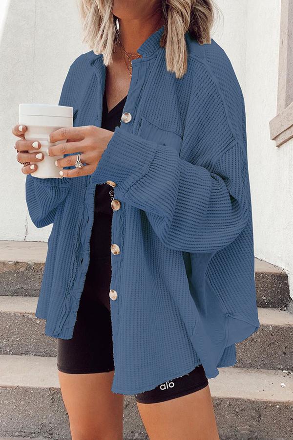 LucaSdrucito™️ Distressed Comfy Overhemdjas