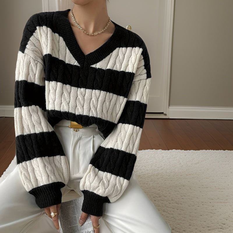 CRIPES - Lässiger Pullover mit langen Ärmeln