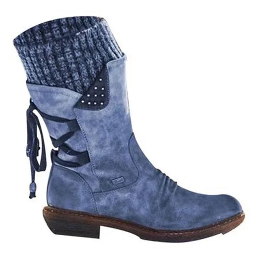 Cripes Bottes chaudes en laine avec soutien orthopédique de la voûte plantaire pour femme