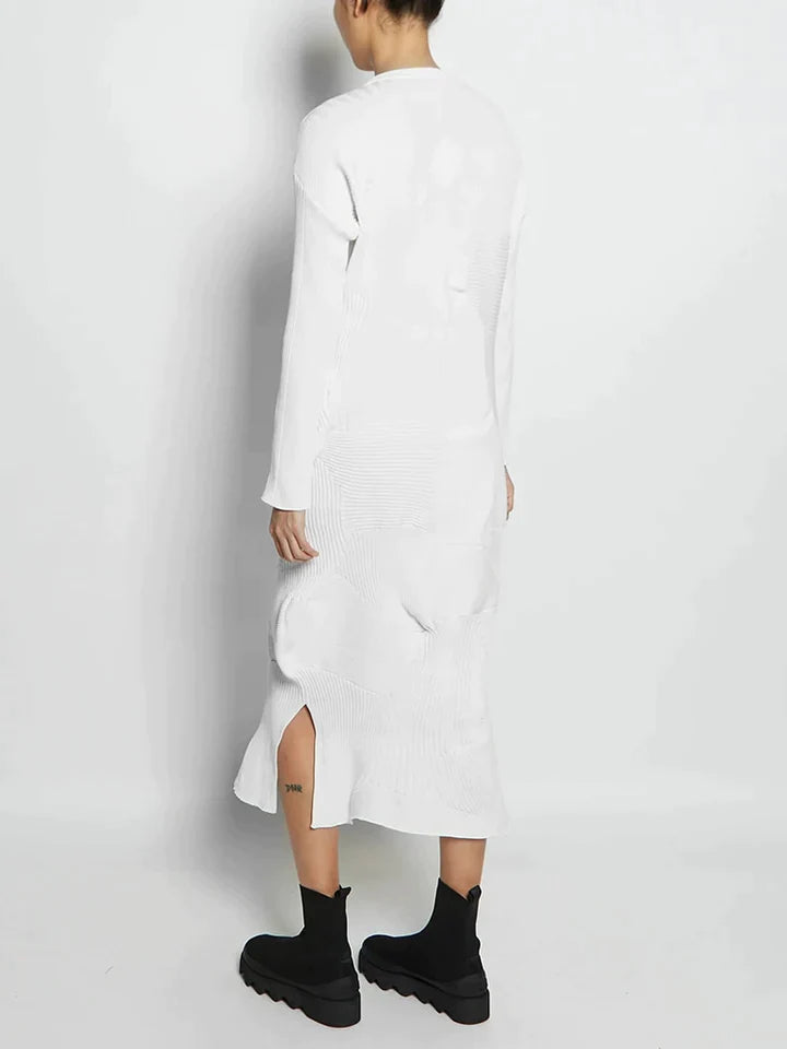 Selina | ASYMMETRISCHE GEBREIDE JURK