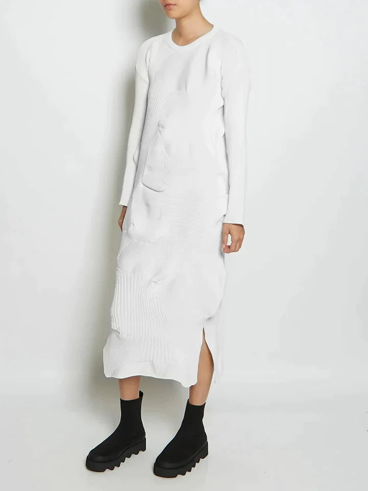 Selina | ASYMMETRISCHE GEBREIDE JURK