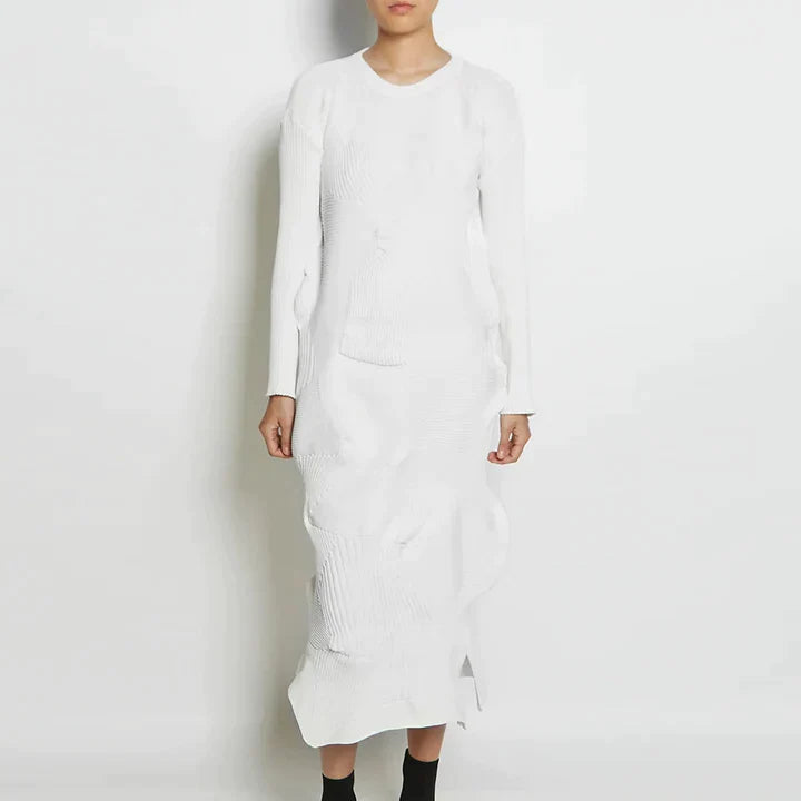 Selina | ASYMMETRISCHE GEBREIDE JURK