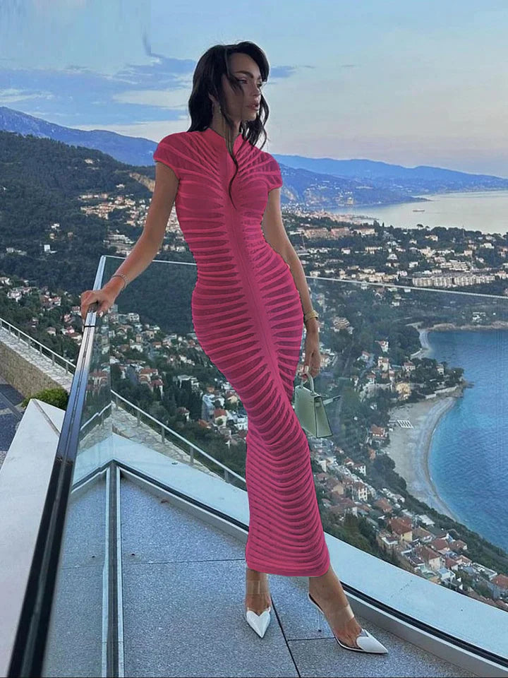 Elise | VROUWEN GESTREEPTE TRANSPARANTE JURKEN