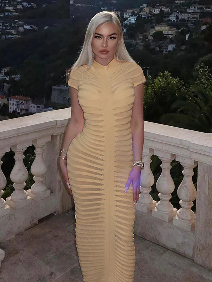 Elise | VROUWEN GESTREEPTE TRANSPARANTE JURKEN