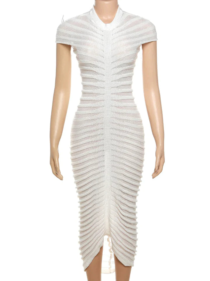 Elise | VROUWEN GESTREEPTE TRANSPARANTE JURKEN