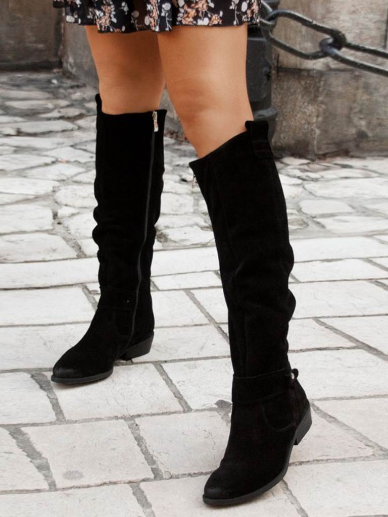 SHANNA - ÉLÉGANTES BOTTES HAUTES EN DAIM