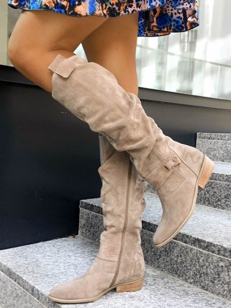 SHANNA - ÉLÉGANTES BOTTES HAUTES EN DAIM