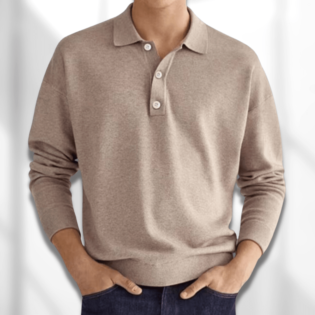 Veala | Luxe Polo Sweater voor Modebewuste Mannen 2024