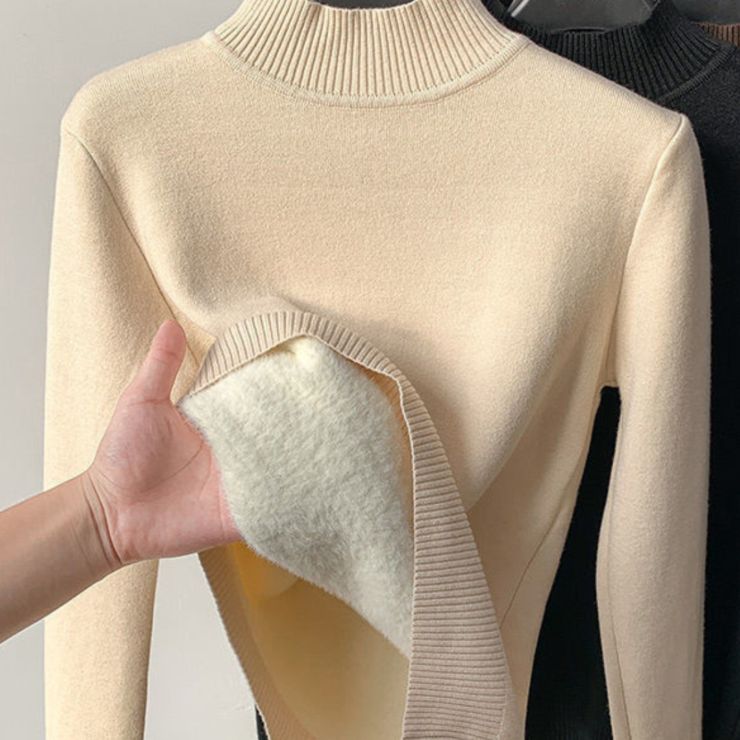 CRIPES - Pullover aus weichem Samt gefüttert