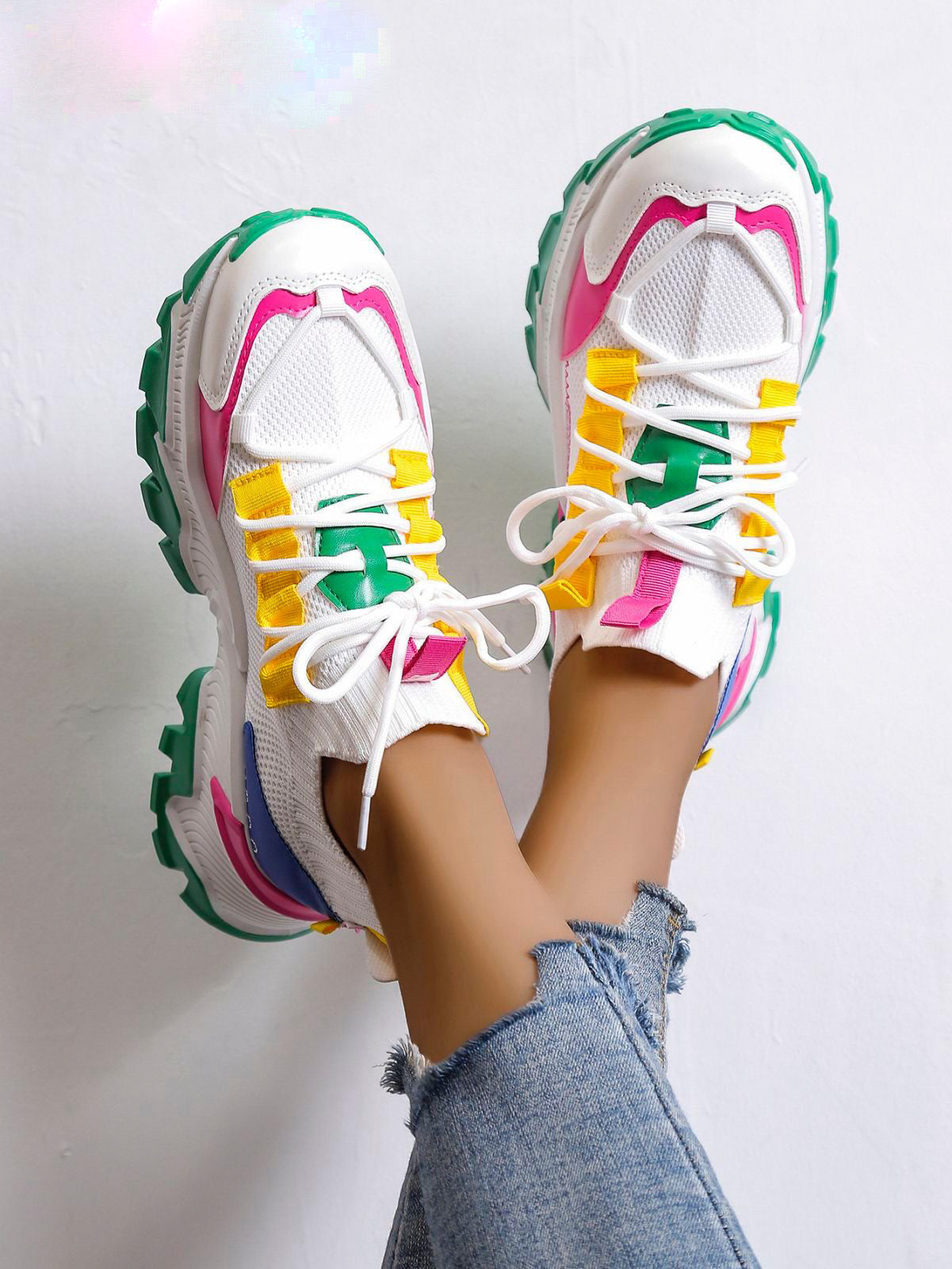 Djana | Groene sneaker