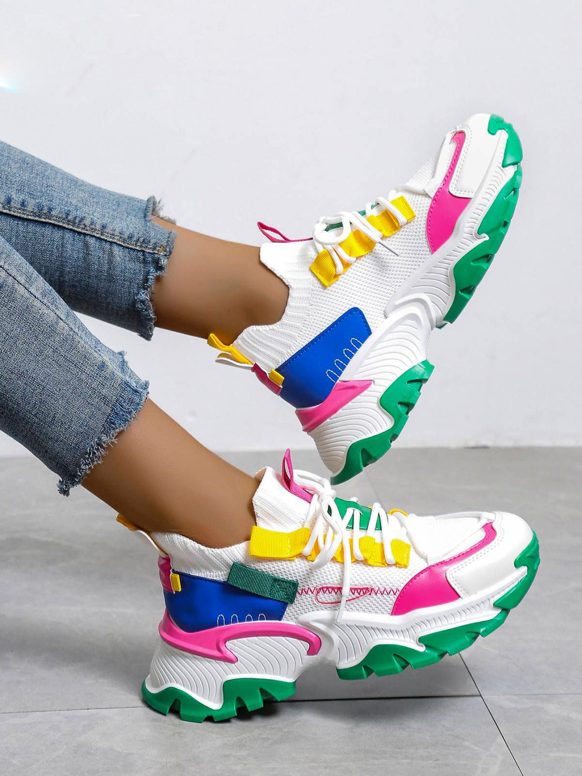 Djana | Groene sneaker