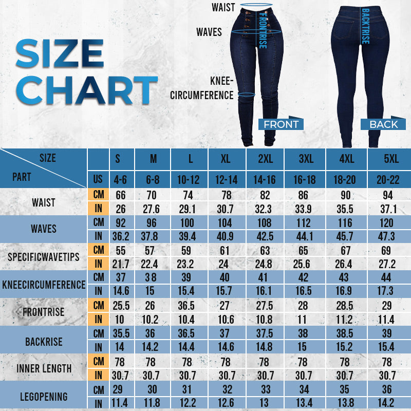 Cripes Jean skinny taille haute à double boutonnage