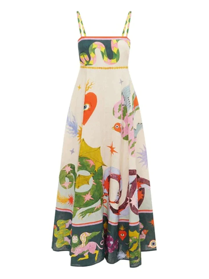 Madelynn | DAMES JURKEN MET SPAGHETTIBANDJES EN OPEN RUG