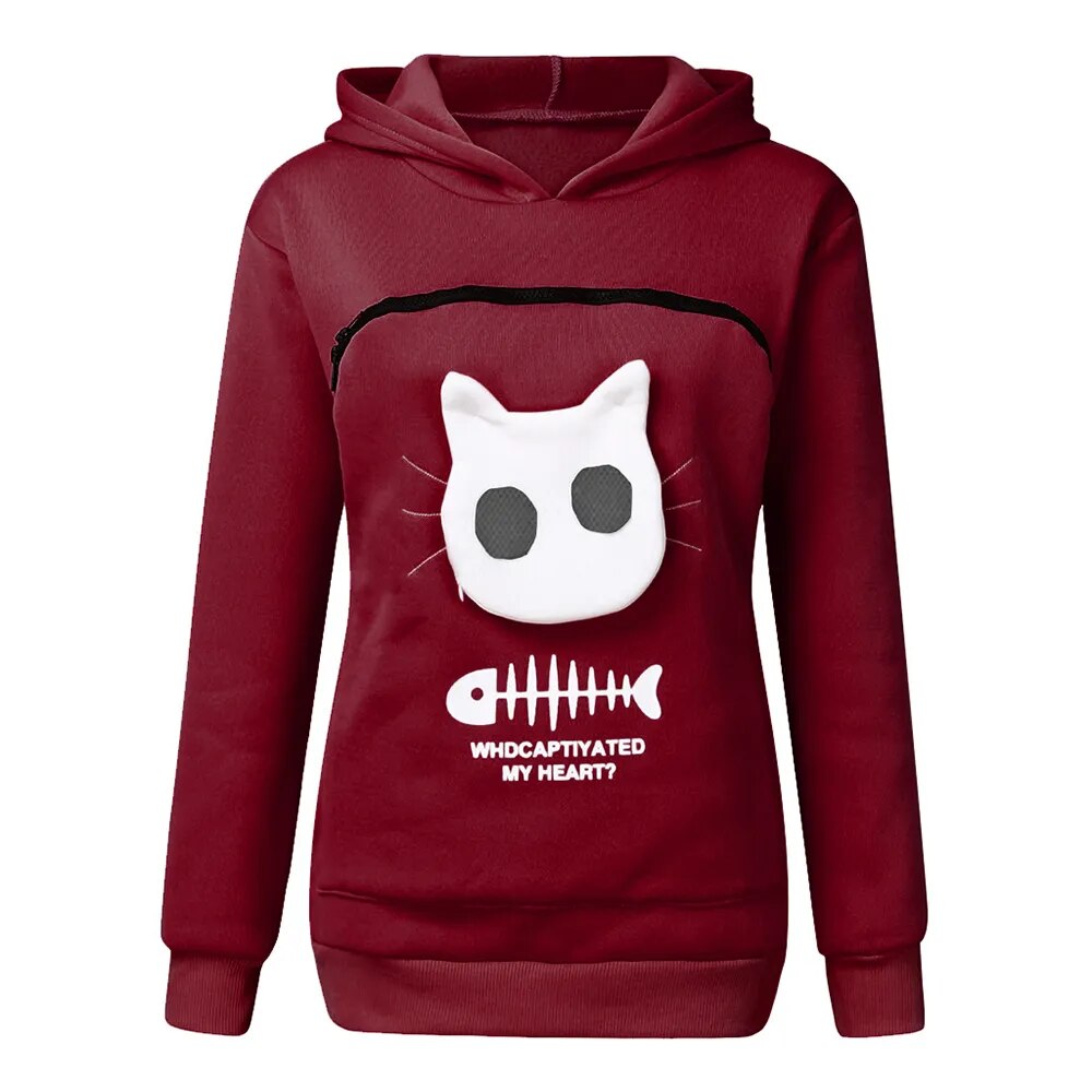 MeowModa™ Cat Lovers Knuffelbuidel Hoodie