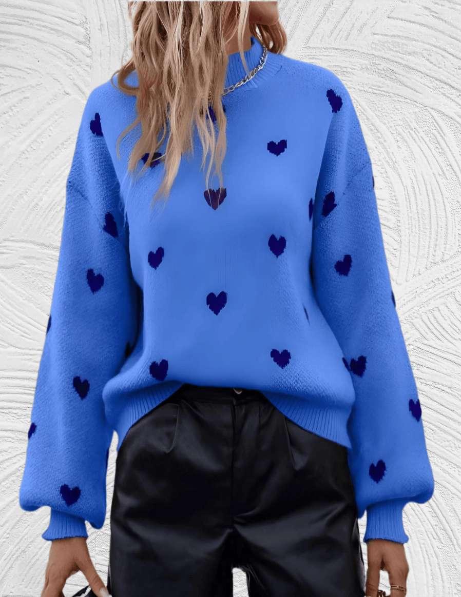 Heart | Oversized trui met ronde hals