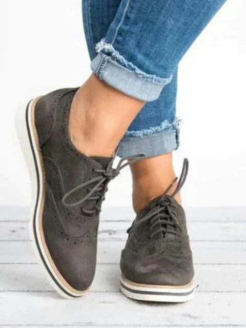 Veala | Vrouwen Flats Schoenen Oxfords Cut-Outs.