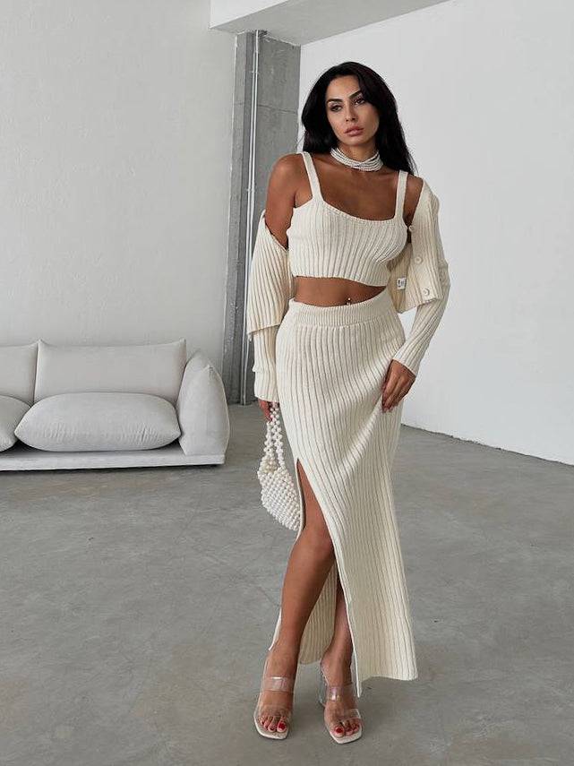 FARI | ENSEMBLE TROIS PIÈCES EN MAILLE