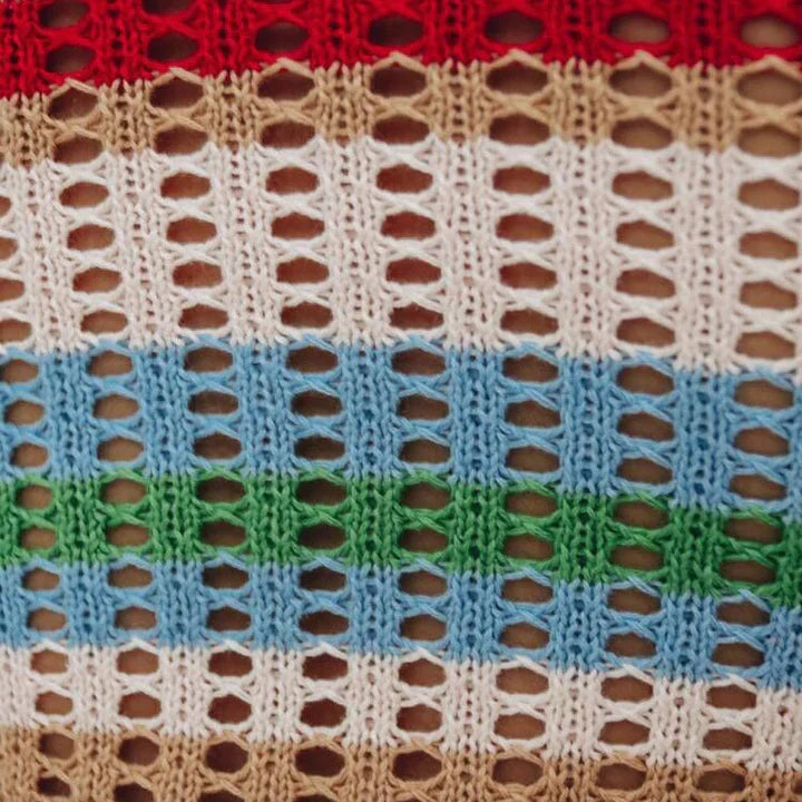 Valentina | DAMES JURKEN MET GESTREEPTE LANGE MOUWEN