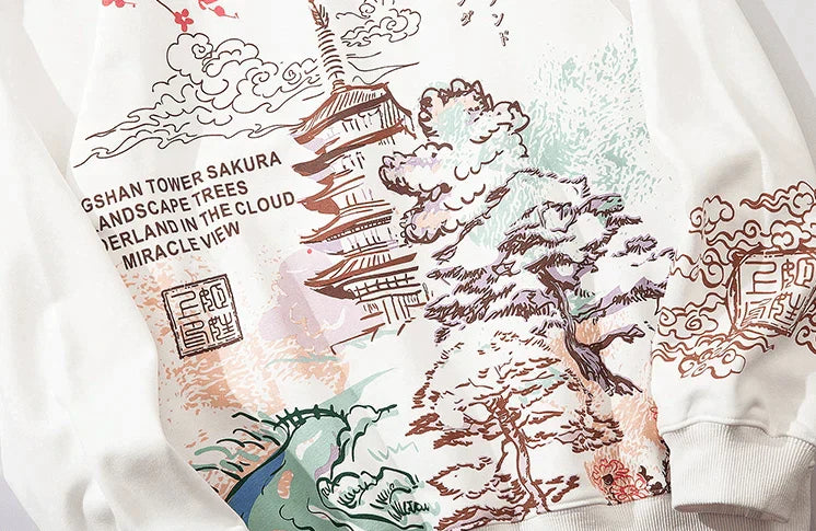 KoiPond™ Japans Landschap Hoodie