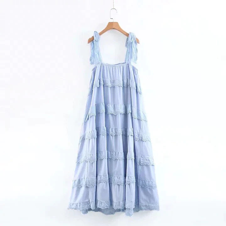 Danica | DAMES ZOMER A-LIJN LANGE JURK