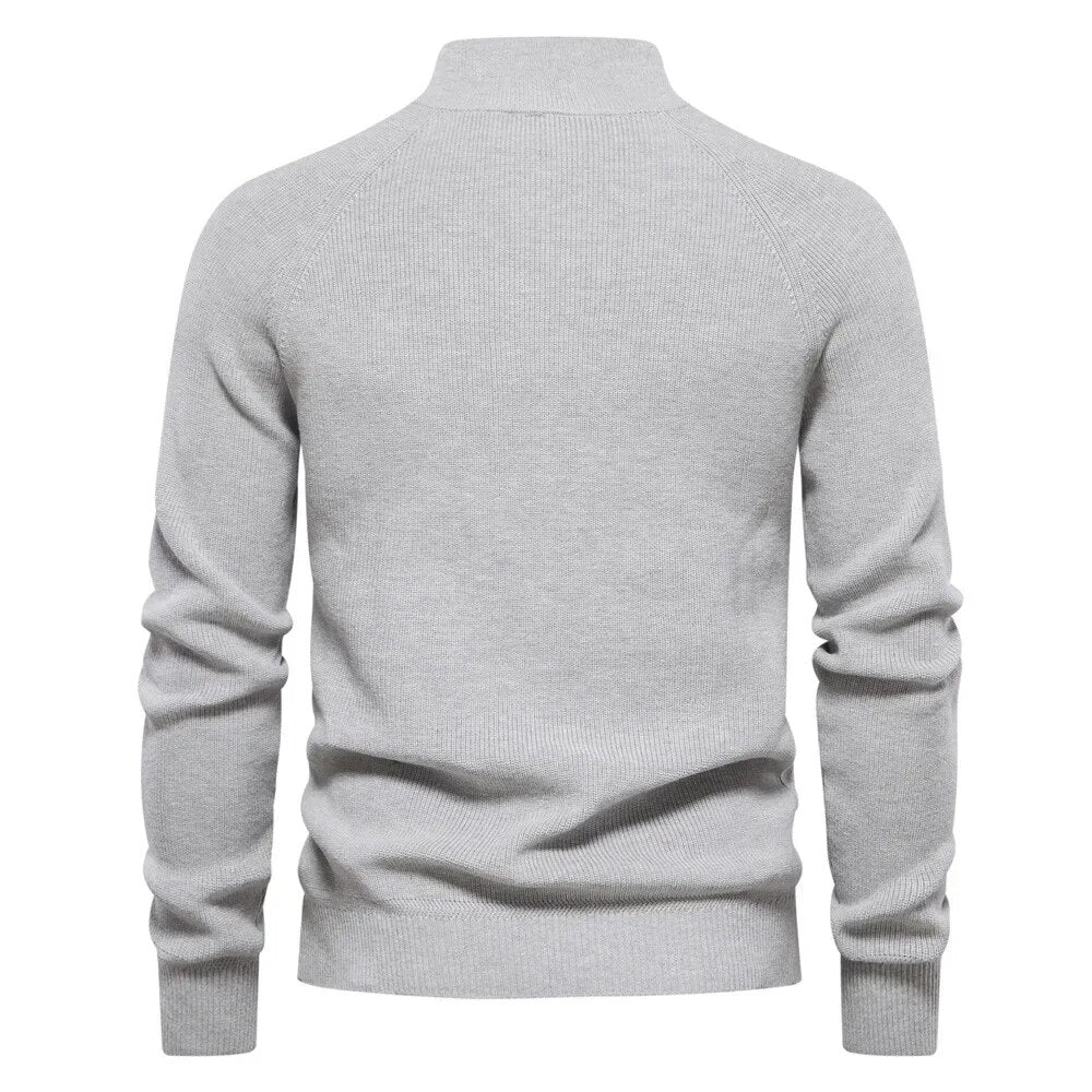 Veala | Stijlvolle Bodyfit Sweater met Rits voor Heren