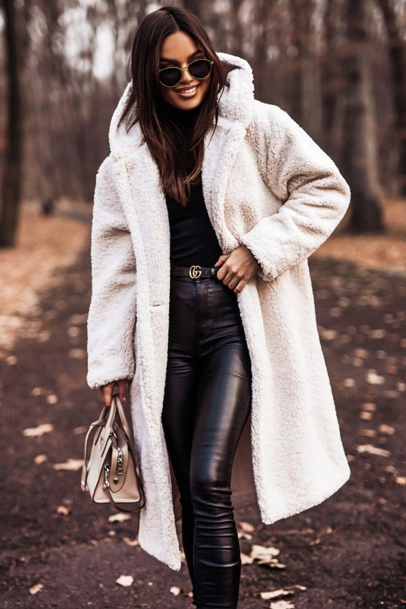 SHERYL - MANTEAU CHAUD EN FAUSSE FOURRURE