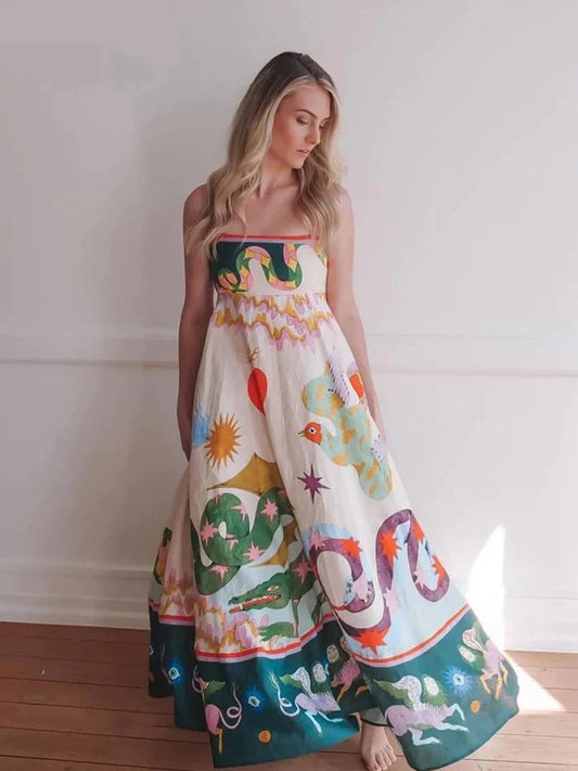 Madelynn | DAMES JURKEN MET SPAGHETTIBANDJES EN OPEN RUG