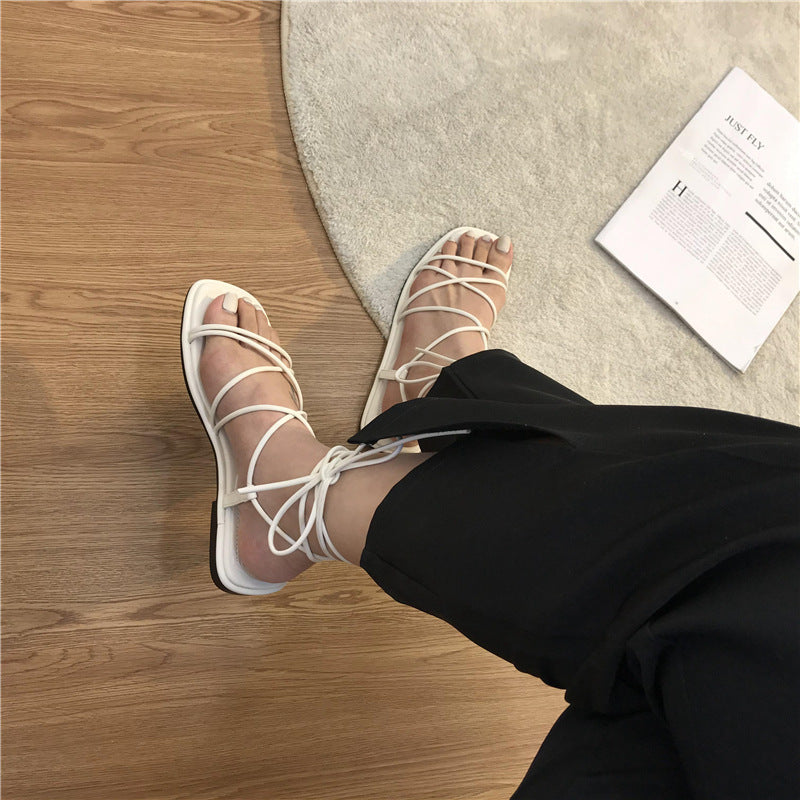 Veala | Modieuze Gekruiste Band Sandalen voor Vrouwen