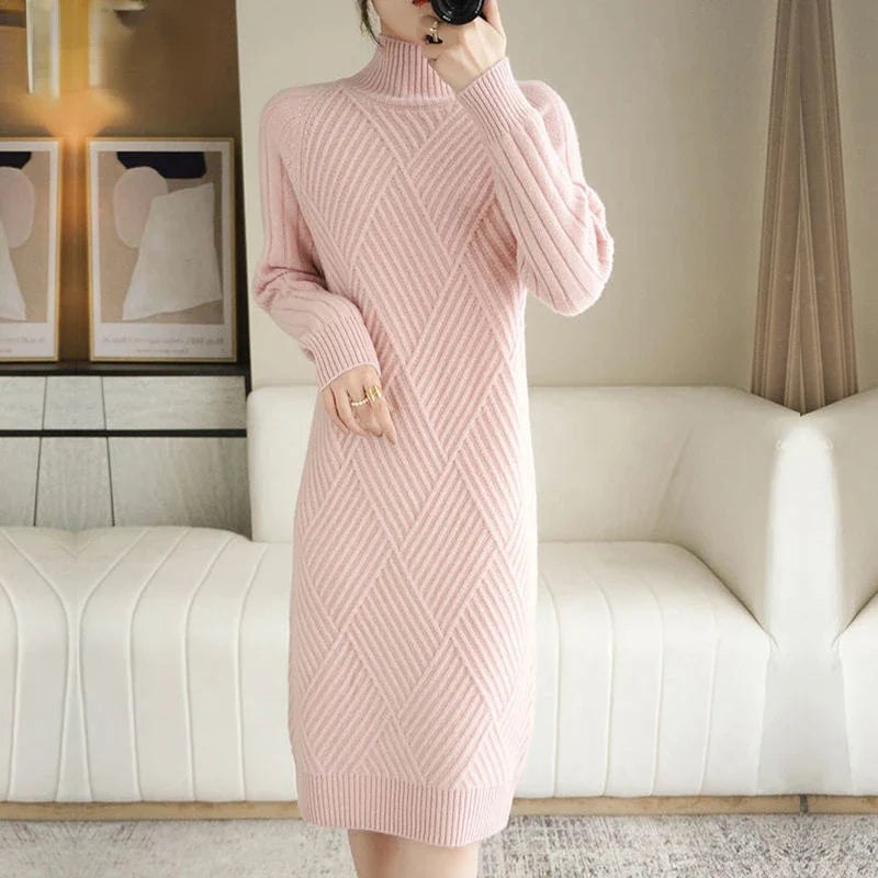 Cripes Robe longue col roulé