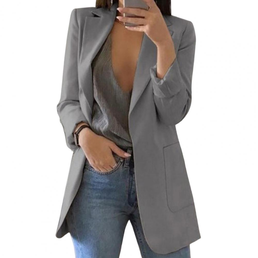 Veste blazer cripes avec grandes poches