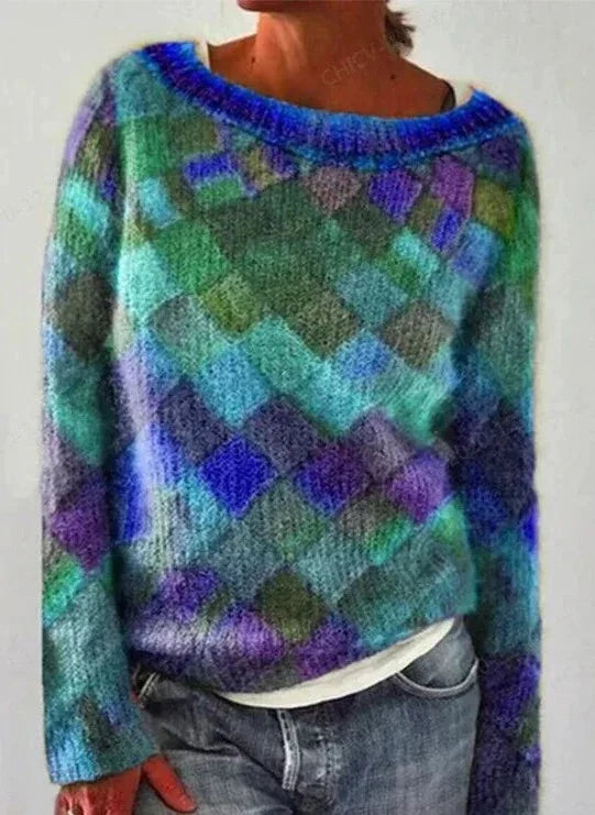 JULLA - PULL COLORÉ À LA MODE