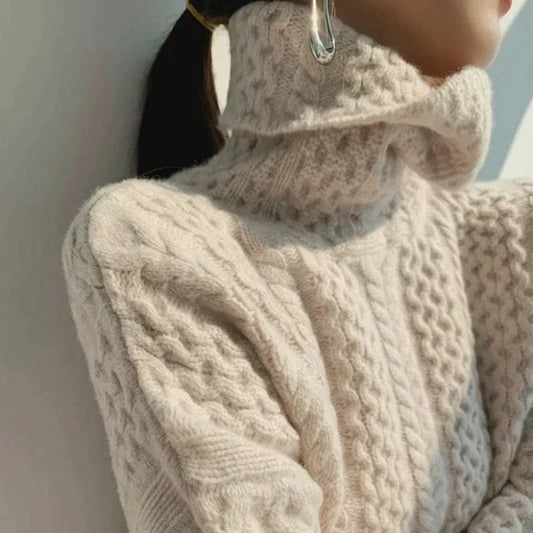 PULL COUTURE À COL ROULÉ