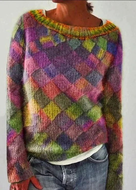 JULLA - PULL COLORÉ À LA MODE