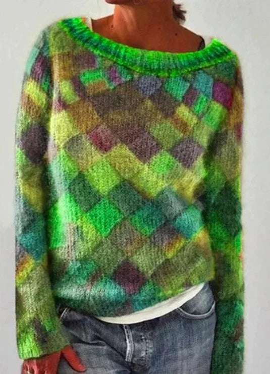 JULLA - PULL COLORÉ À LA MODE