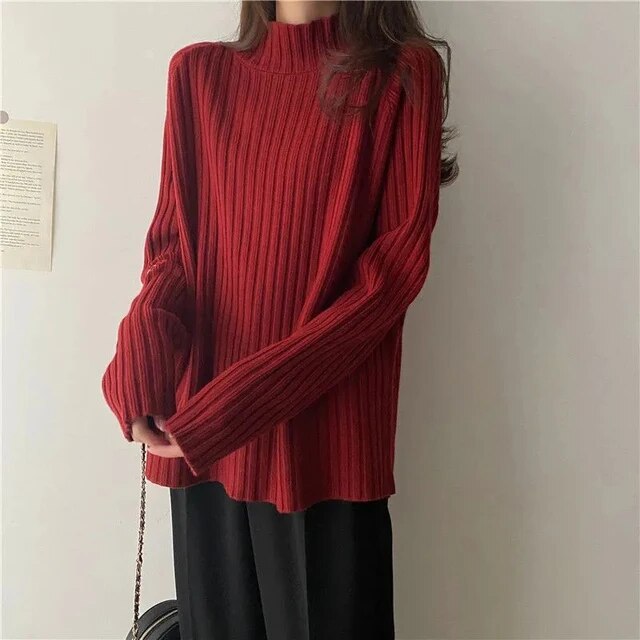 CRIPES - Eleganter Pullover mit hohem Kragen